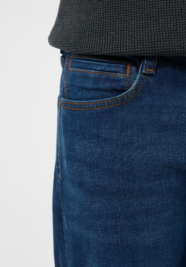 Mustang Oregon Bootcut Jeans Dark Blue - Matt O'Brien Fashions