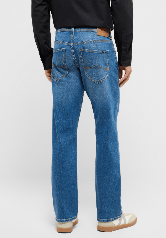 Mustang Oregon Bootcut Jeans Light Blue - Matt O'Brien Fashions