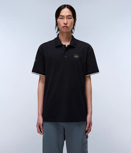 Napapijri Badge Summer Polo - Matt O'Brien Fashions