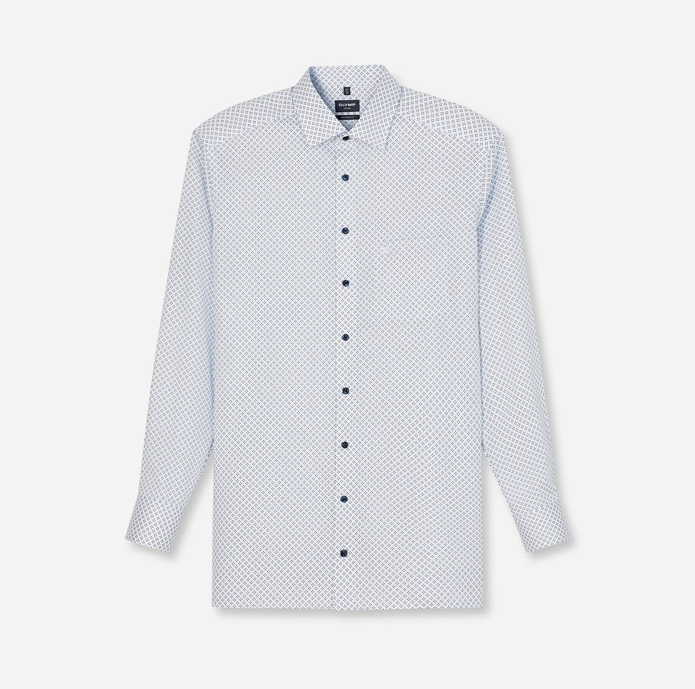 Olymp Kent Modern Fit Geometric Print Shirt - Matt O'Brien Fashions