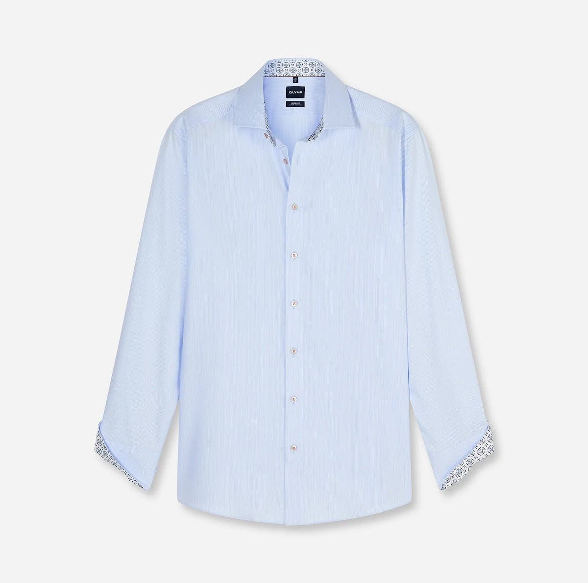 Olymp Modern Fit Herringbone Dress Shirt - Matt O'Brien Fashions