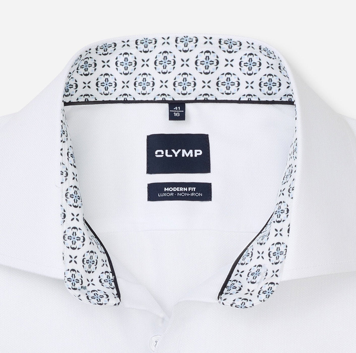 Olymp Modern Fit Herringbone Dress Shirt - Matt O'Brien Fashions