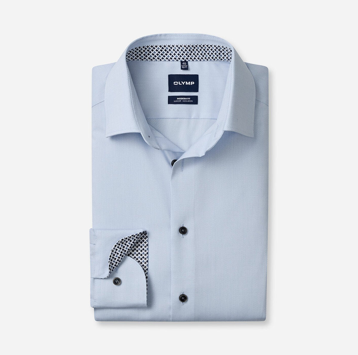 Olymp Modern Fit Textured Dress Shirt - Matt O'Brien Fashions