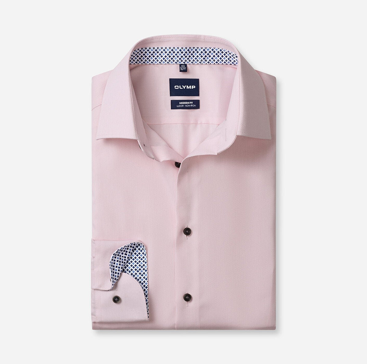 Olymp Modern Fit Textured Dress Shirt - Matt O'Brien Fashions