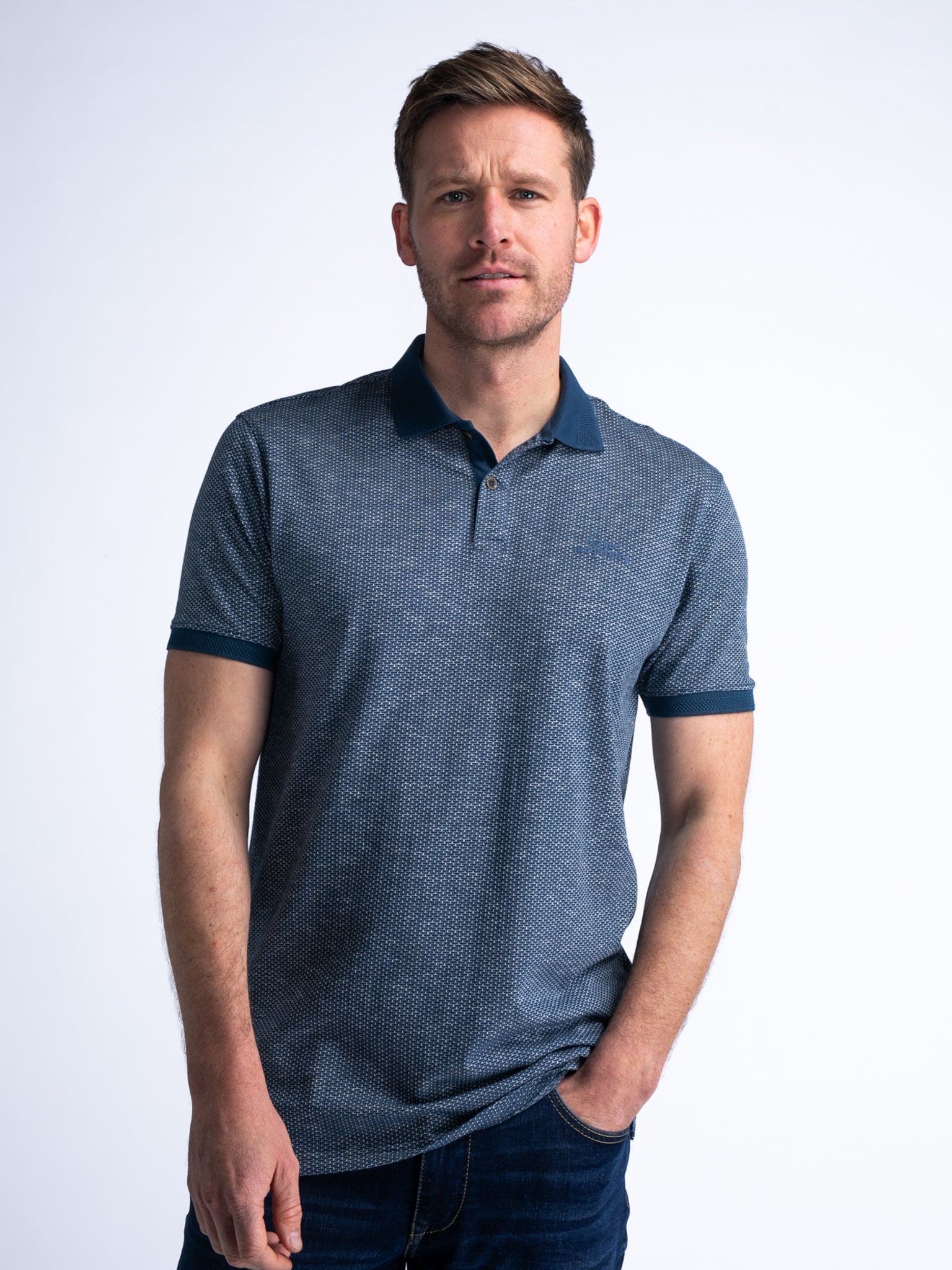 Petrol Industries Textured Polo - Matt O'Brien Fashions