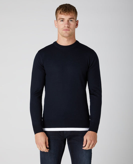 Remus Uomo Crew Neck Jumper - Matt O'Brien Fashions