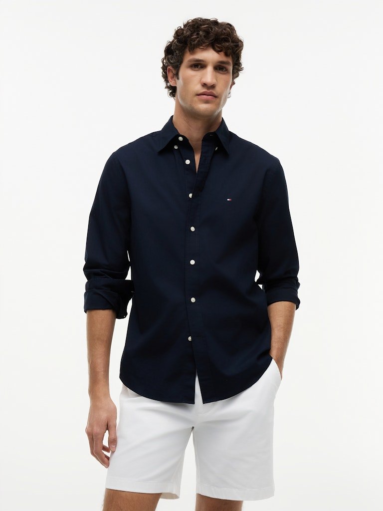 Tommy Hilfiger Core Flex Poplin Shirt - Matt O'Brien Fashions