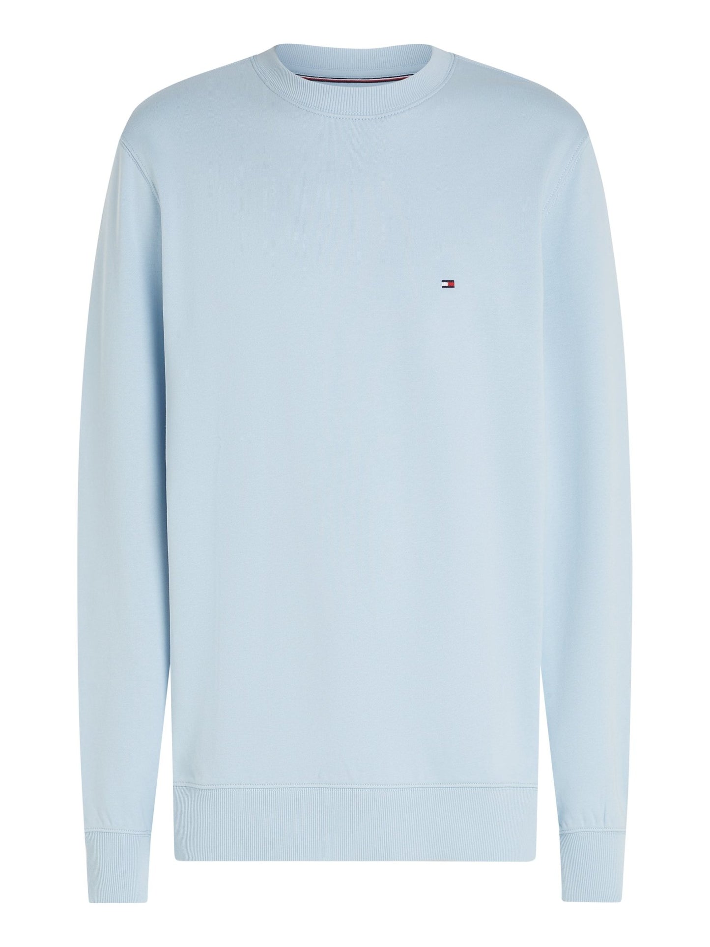 Tommy Hilfiger Crew Neck Sweatshirt, front, breezy blue - Matt O'Brien Fashions