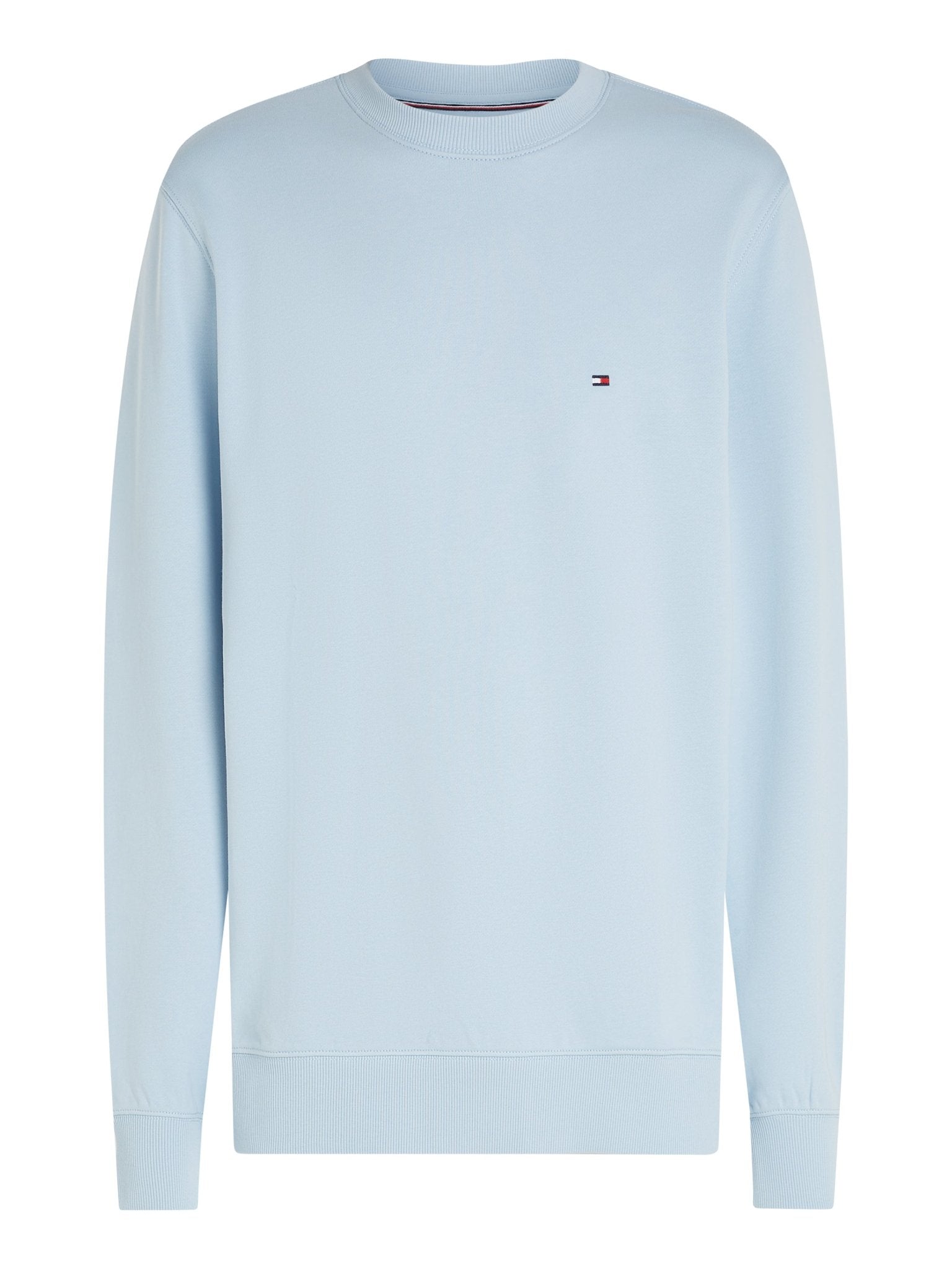 Tommy Hilfiger Crew Neck Sweatshirt, front, breezy blue - Matt O'Brien Fashions