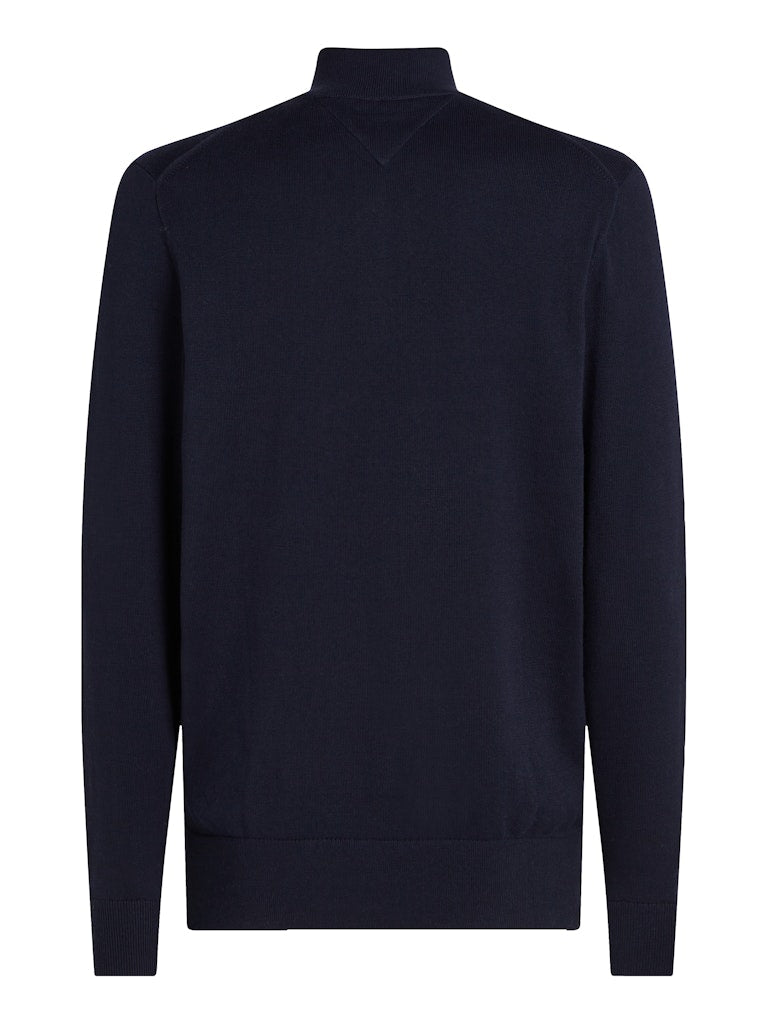 Tommy Hilfiger Essential Cotton Zip Mock - Matt O'Brien Fashions