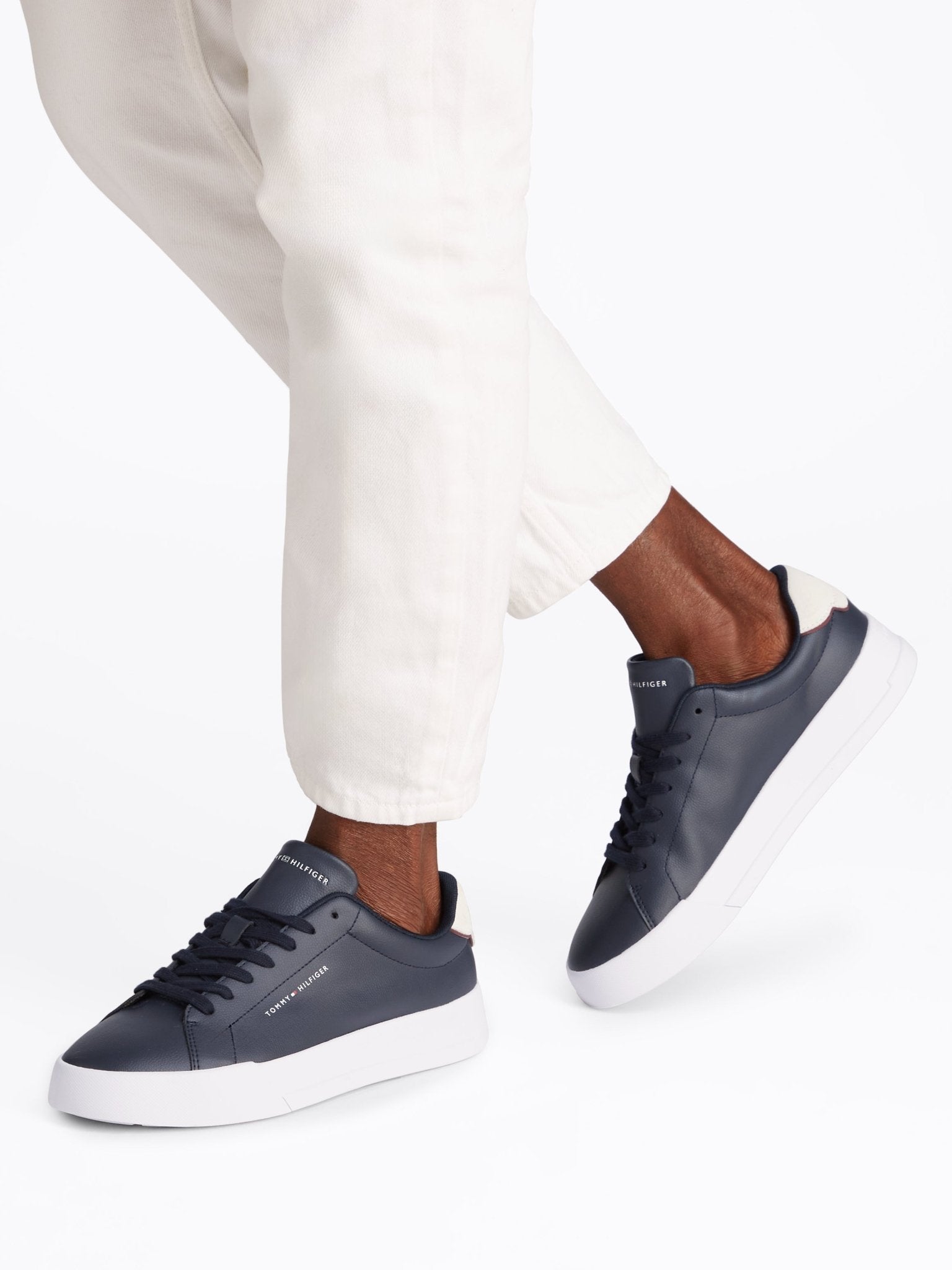 Tommy Hilfiger Essential Leather Court Shoes - Matt O'Brien Fashions