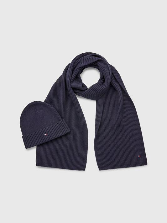 Tommy Hilfiger Essential Scarf & Beanie Set - Matt O'Brien Fashions