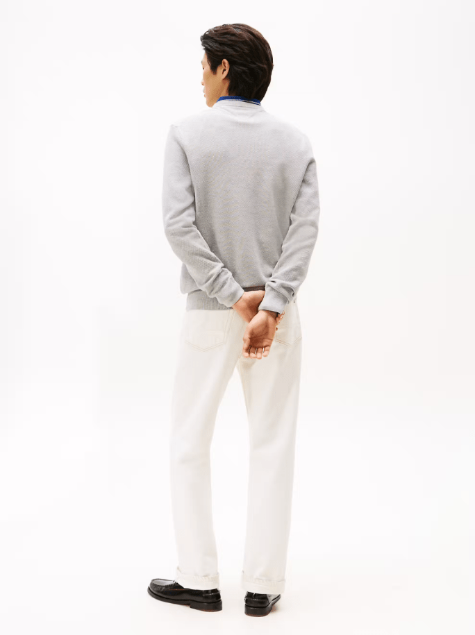 Tommy Hilfiger Essential Textured Crew Neck Jumper - Matt O'Brien Fashions