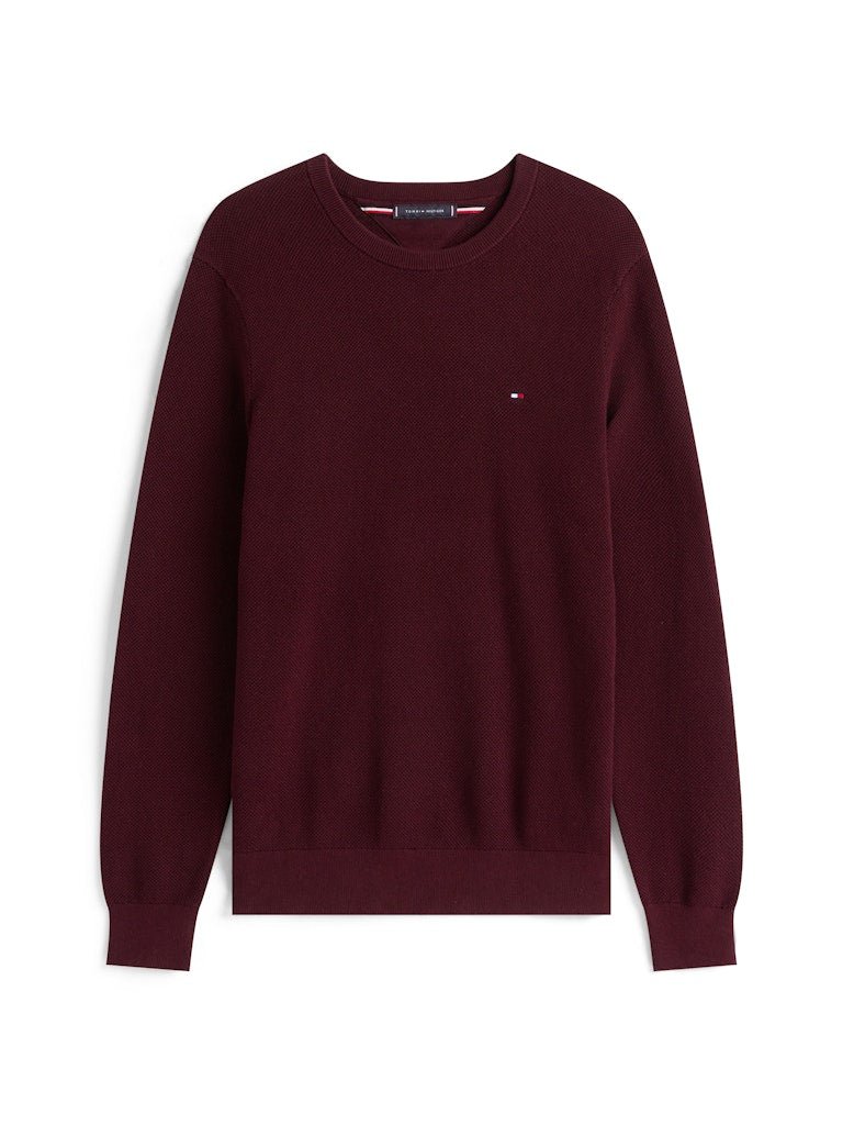 Tommy Hilfiger Essential Textured Crew Neck Jumper - Matt O'Brien Fashions