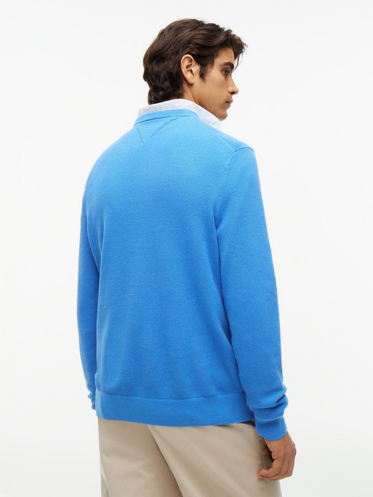 Tommy Hilfiger Essential Textured Crew Neck Jumper - Matt O'Brien Fashions