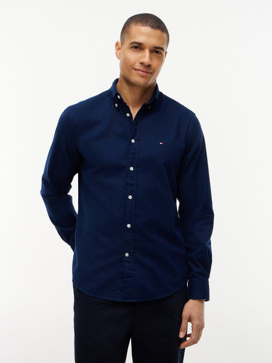 Tommy Hilfiger Flex Flannel Solid Shirt - Matt O'Brien Fashions