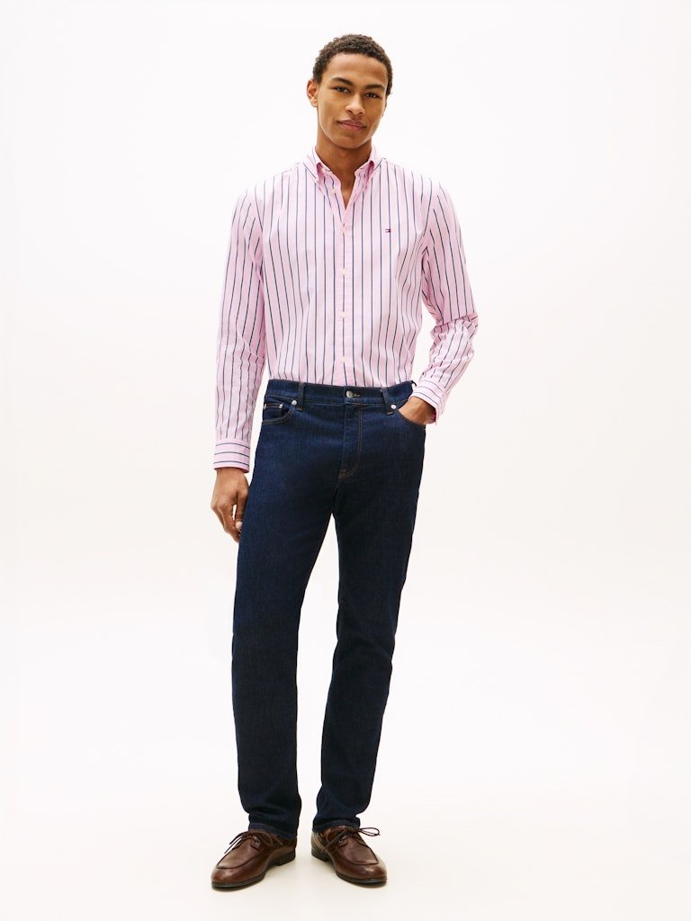 Tommy Hilfiger Flex Poplin Bold Stripe Regular Fit Shirt - Matt O'Brien Fashions