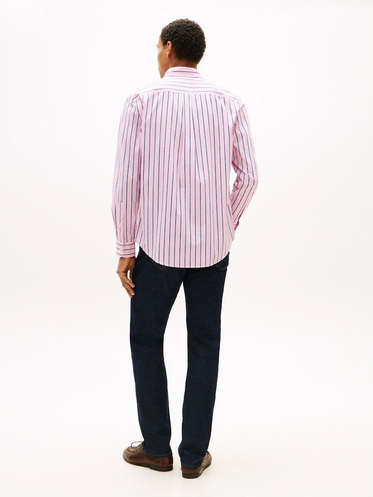 Tommy Hilfiger Flex Poplin Bold Stripe Regular Fit Shirt - Matt O'Brien Fashions