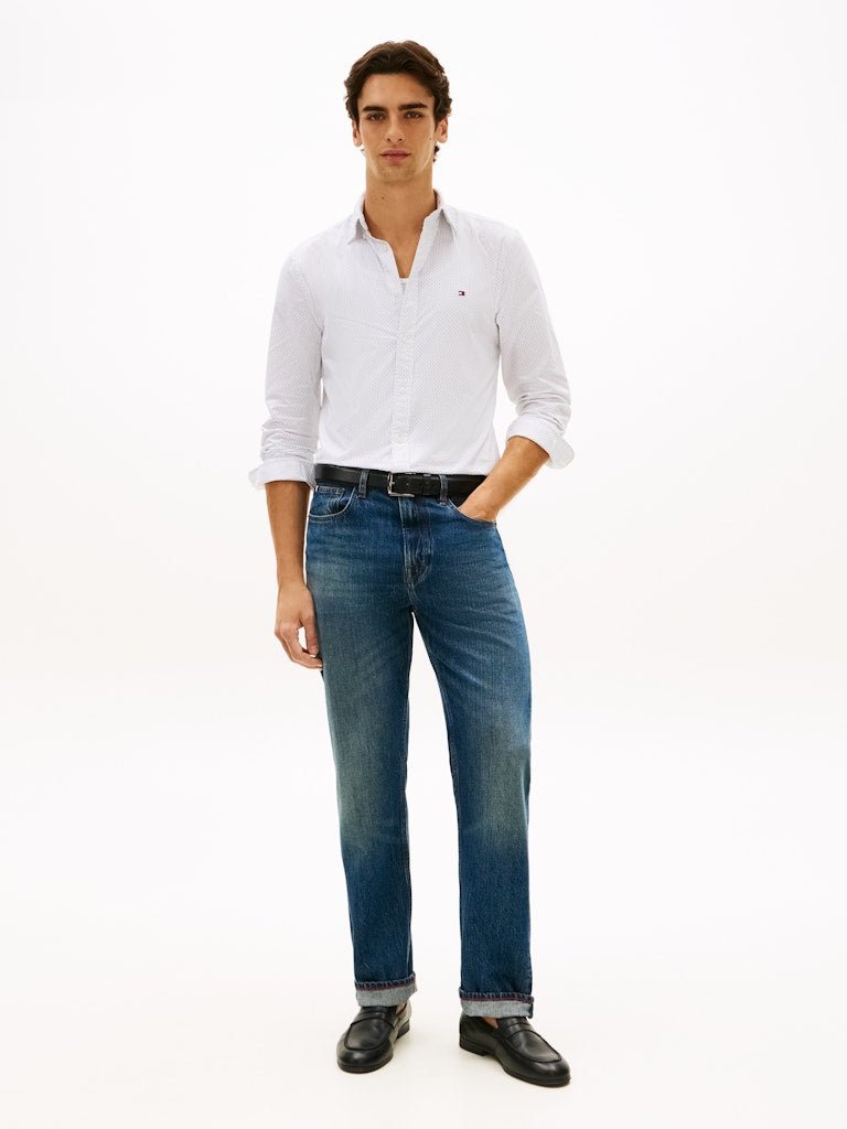 Tommy Hilfiger Flex Poplin Fake Solid Slim Fit Shirt - Matt O'Brien Fashions