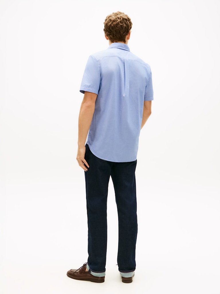Tommy Hilfiger Flex Poplin Houndstooth Short Sleeve Shirt - Matt O'Brien Fashions