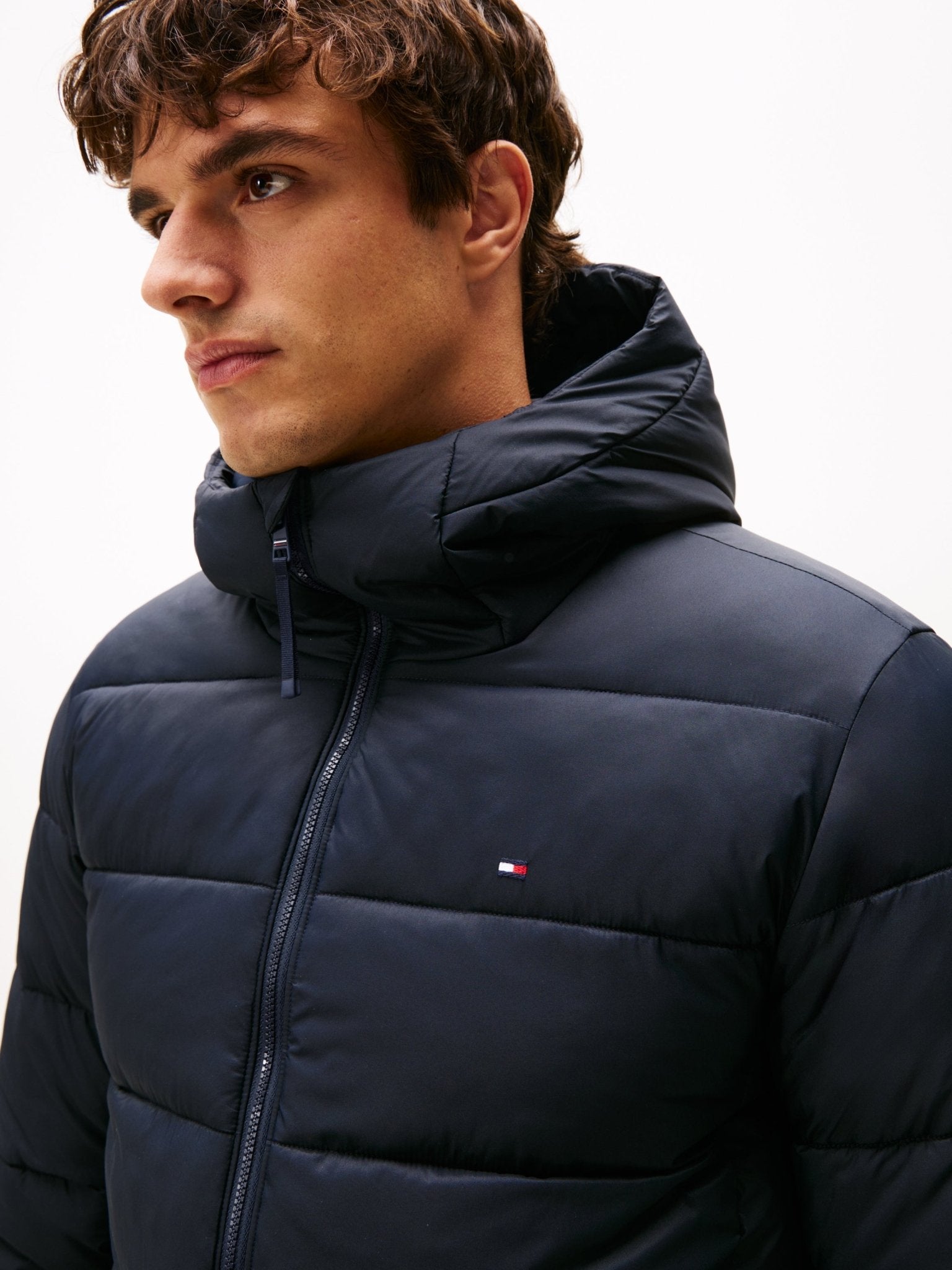 Tommy Hilfiger Mid Weight Hooded Jacket - Matt O'Brien Fashions