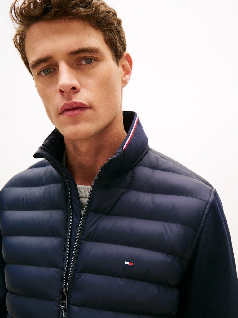 Tommy Hilfiger Mix Media RWB Stand Collar Jacket - Matt O'Brien Fashions