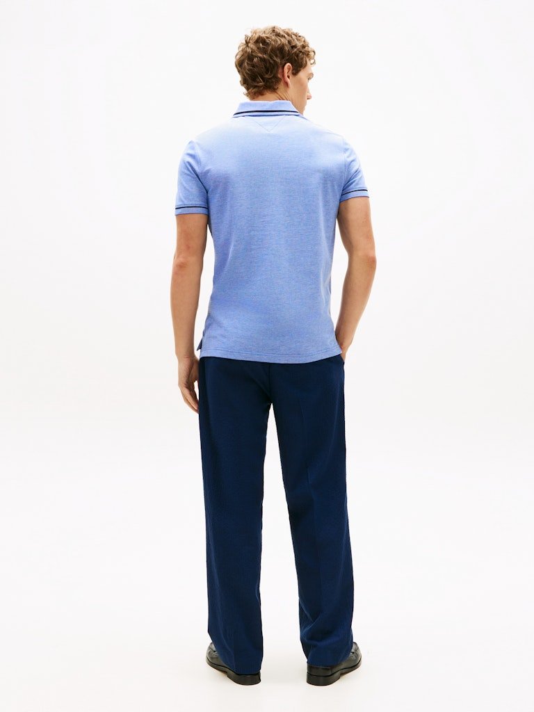 Tommy Hilfiger Oxford Two Tone Reg Polo - Matt O'Brien Fashions