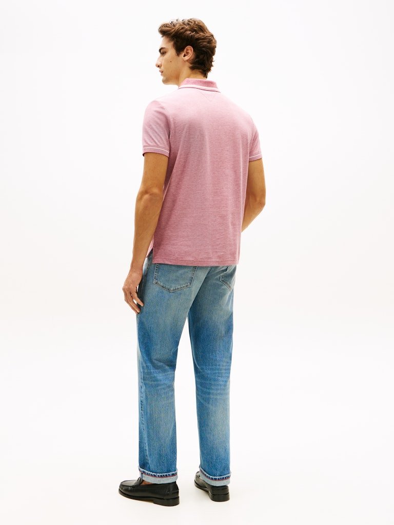 Tommy Hilfiger Oxford Two Tone Reg Polo - Matt O'Brien Fashions