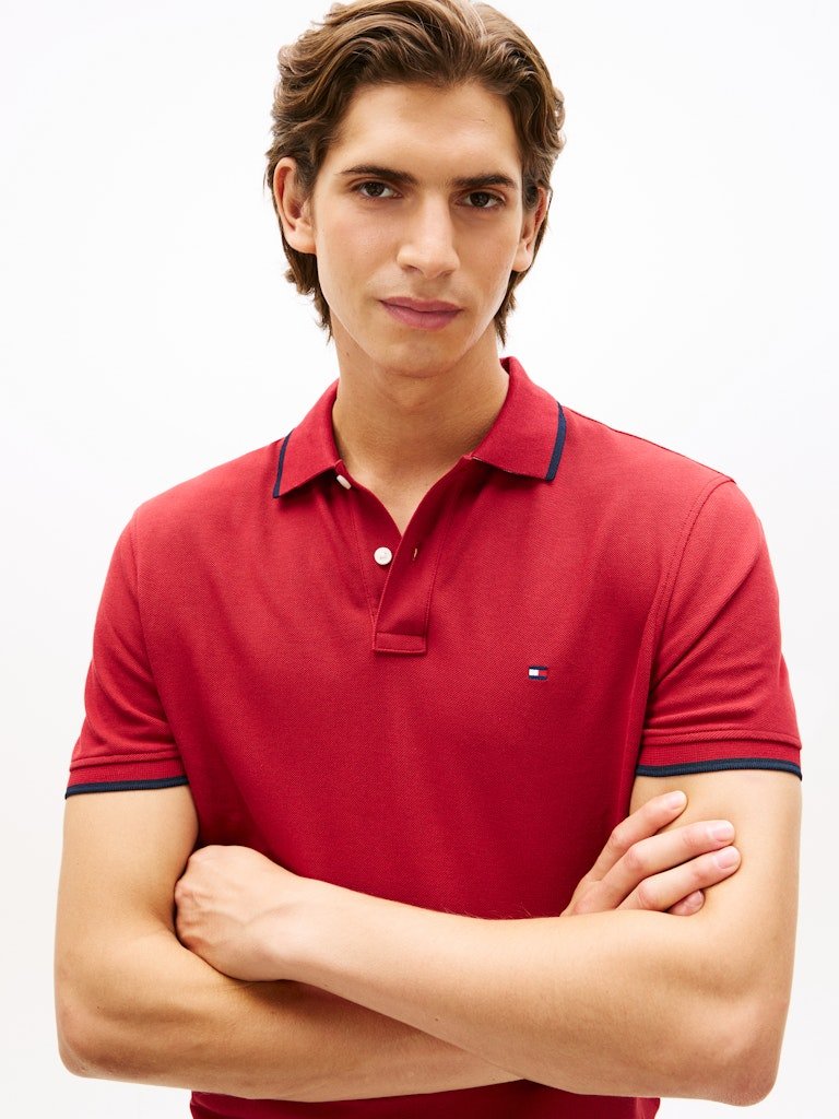 Tommy Hilfiger Pique Undercollar Reg Polo - Matt O'Brien Fashions