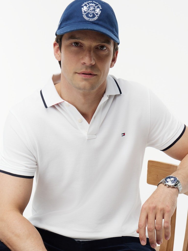 Tommy Hilfiger Pique Undercollar Reg Polo - Matt O'Brien Fashions