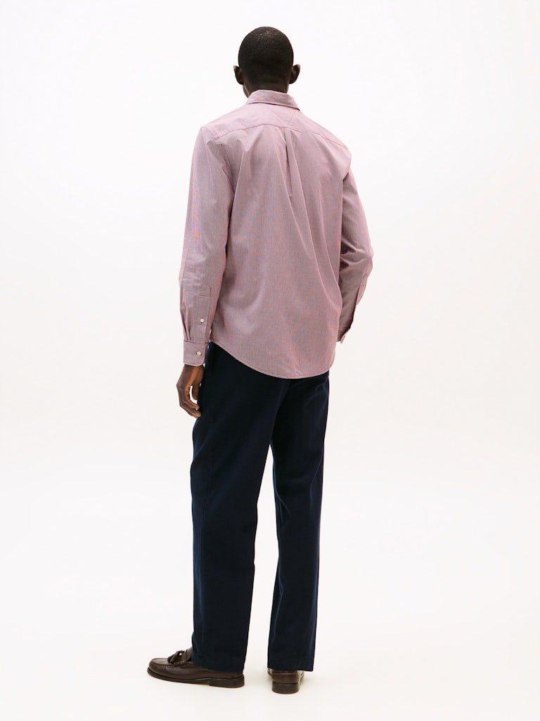 Tommy Hilfiger Reg Poplin Micro Gingham Shirt - Matt O'Brien Fashions