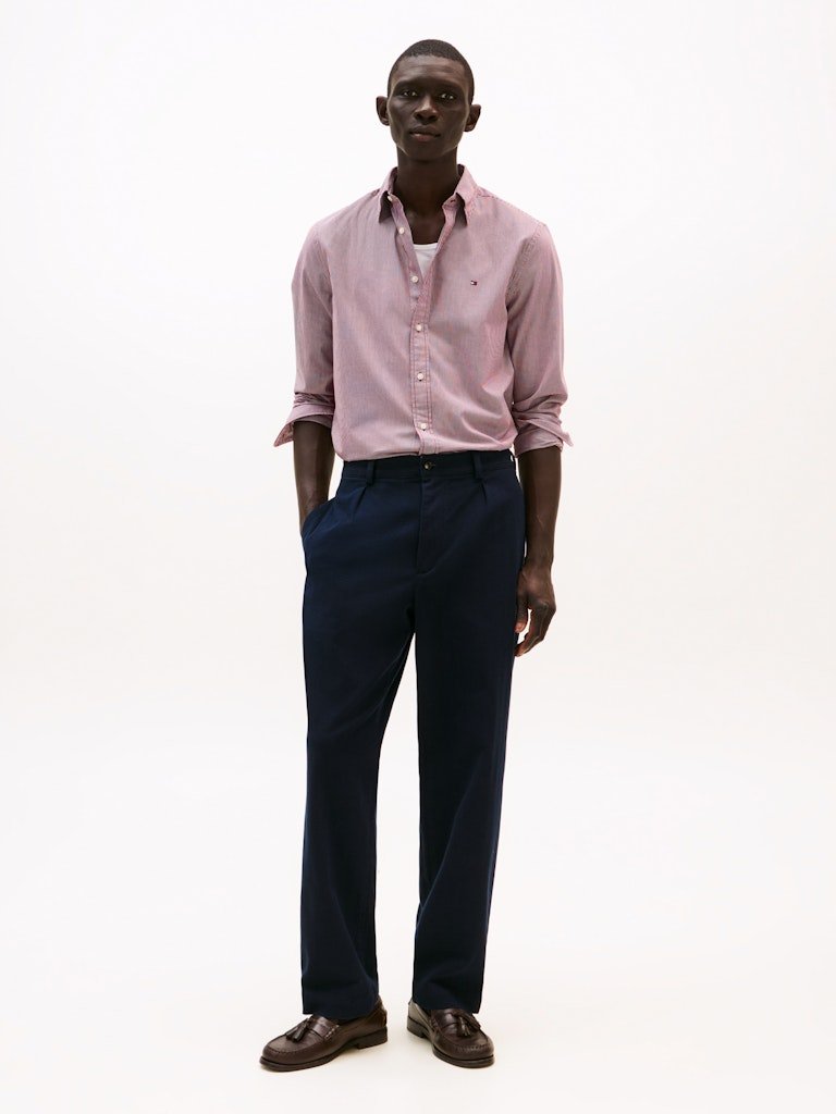 Tommy Hilfiger Reg Poplin Micro Gingham Shirt - Matt O'Brien Fashions