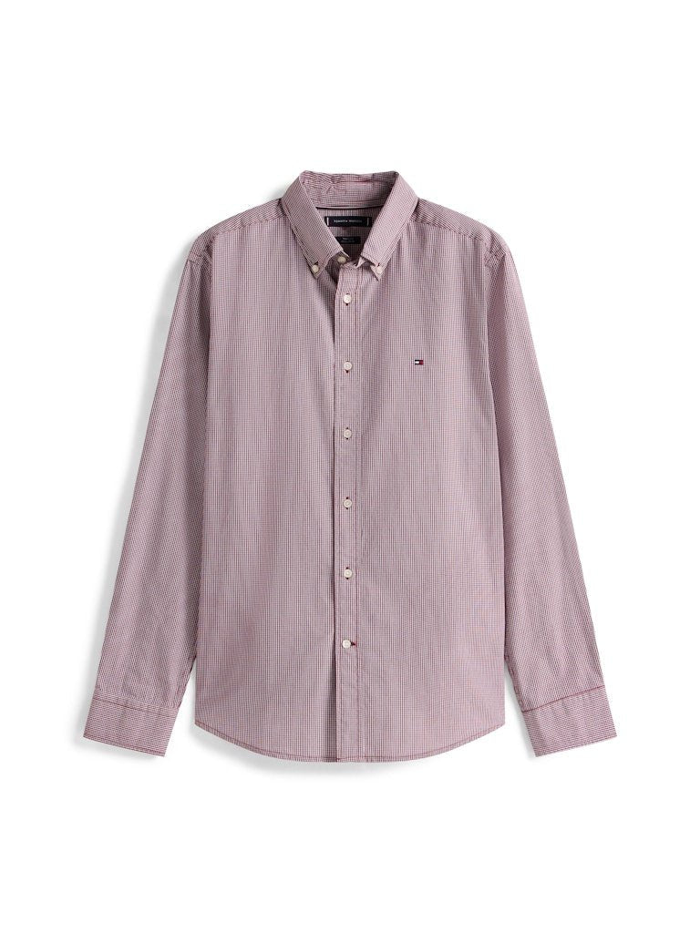 Tommy Hilfiger Reg Poplin Micro Gingham Shirt - Matt O'Brien Fashions