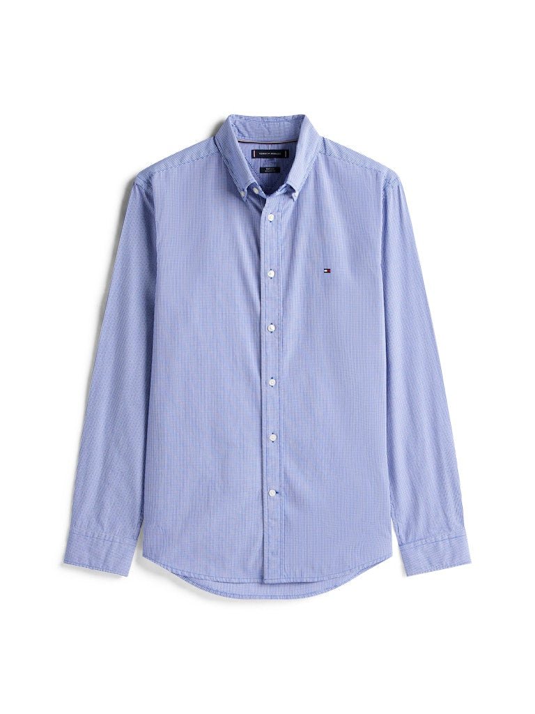 Tommy Hilfiger Reg Poplin Micro Gingham Shirt - Matt O'Brien Fashions