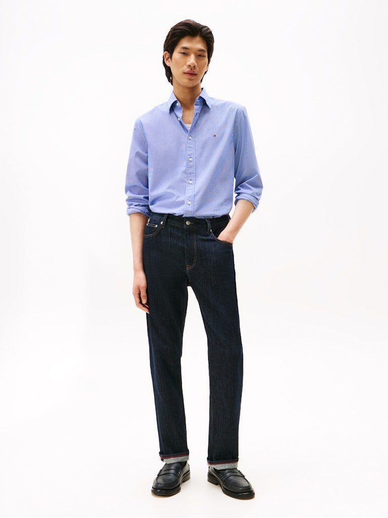 Tommy Hilfiger Reg Poplin Micro Gingham Shirt - Matt O'Brien Fashions