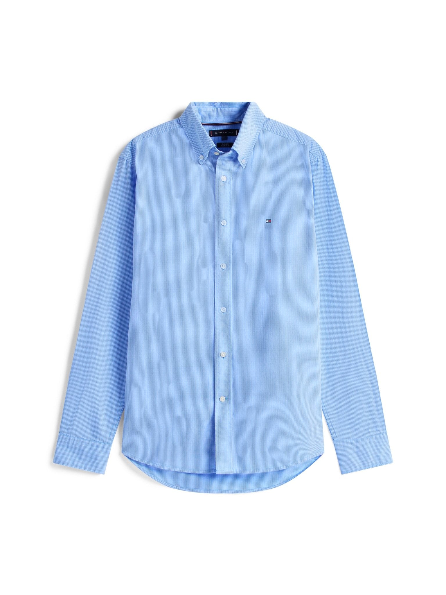Tommy Hilfiger Reg Poplin Micro Gingham Shirt - Matt O'Brien Fashions