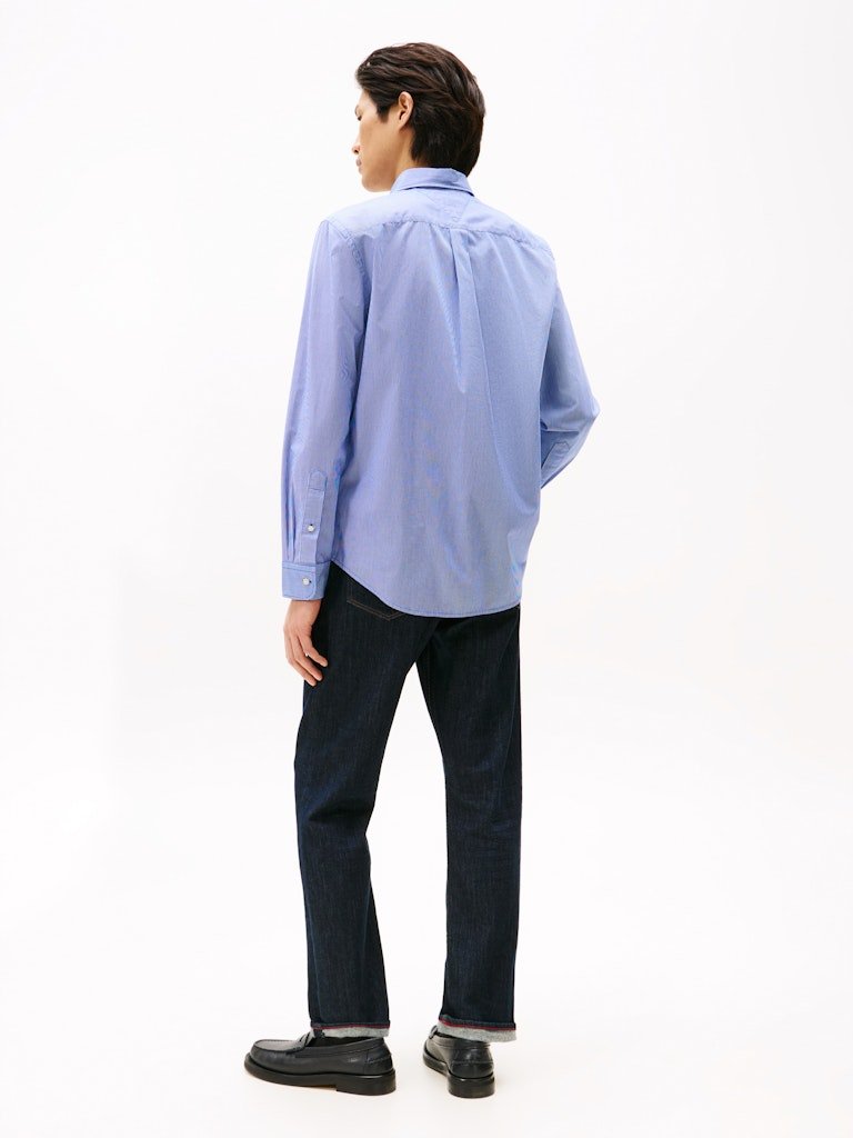 Tommy Hilfiger Reg Poplin Micro Gingham Shirt - Matt O'Brien Fashions