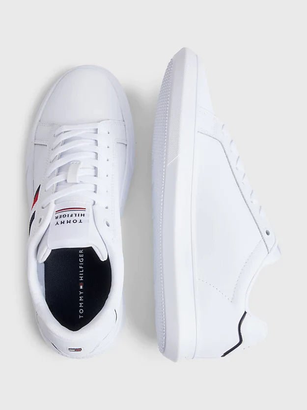 Tommy Hilfiger Signature Corporate Leather Cupsole Trainer - Matt O'Brien Fashions