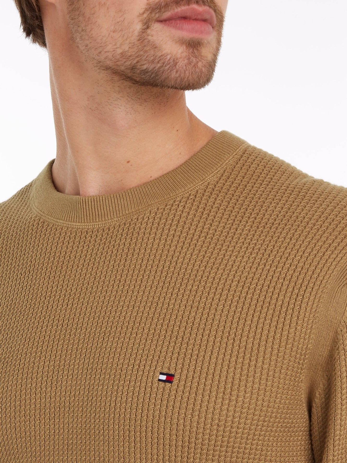 Tommy Hilfiger Structure Crew Neck Jumper - Matt O'Brien Fashions
