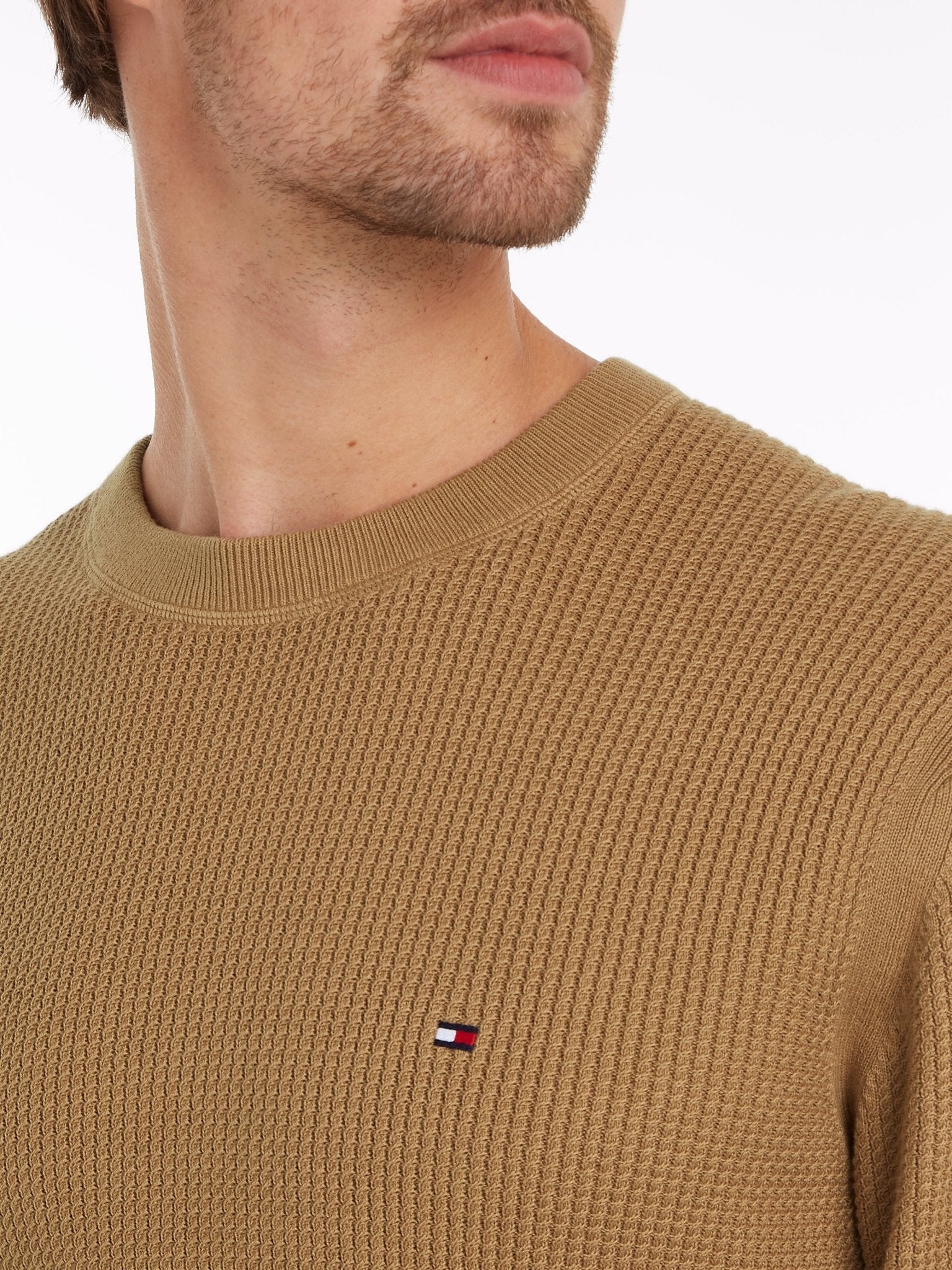 Tommy Hilfiger Structure Crew Neck Jumper - Matt O'Brien Fashions