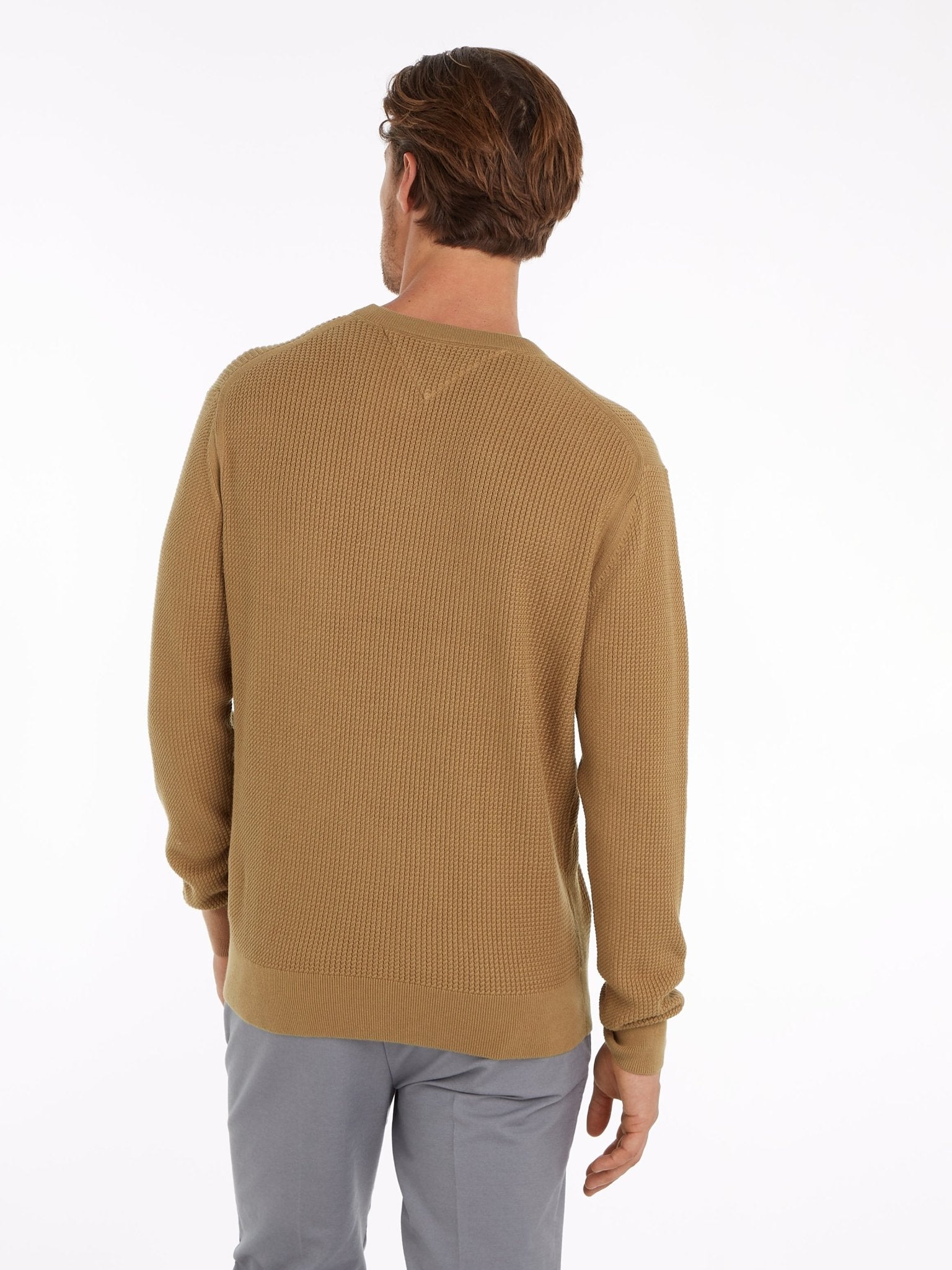 Tommy Hilfiger Structure Crew Neck Jumper - Matt O'Brien Fashions