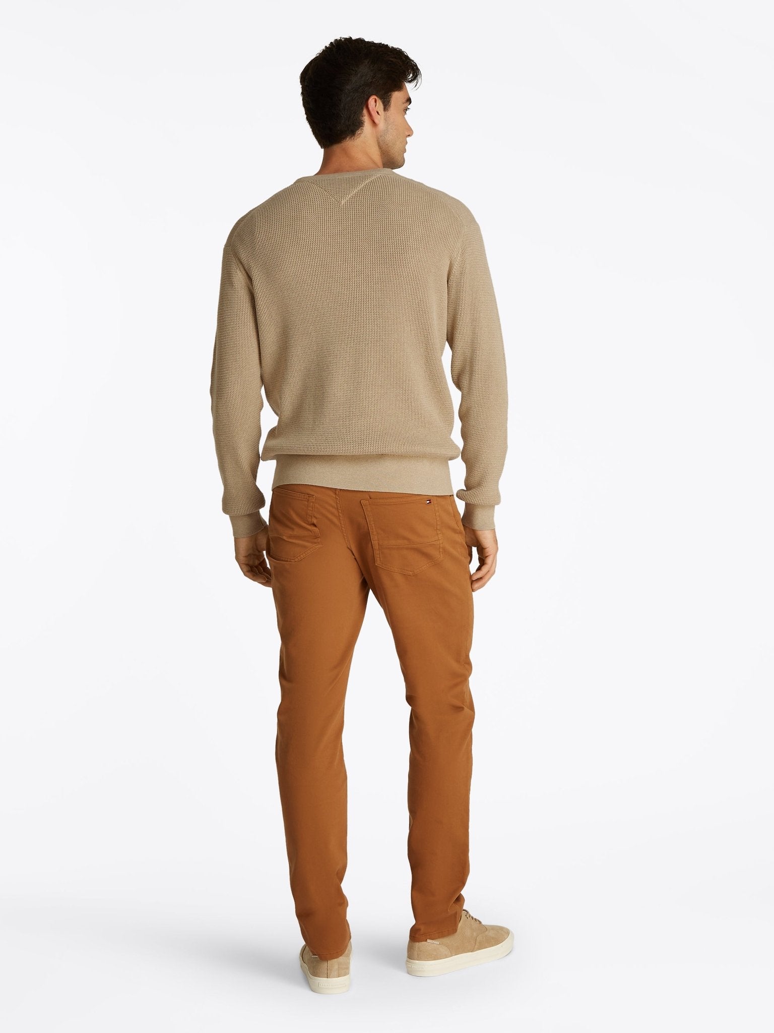 Tommy Hilfiger Structured Crew Neck Jumper - Matt O'Brien Fashions