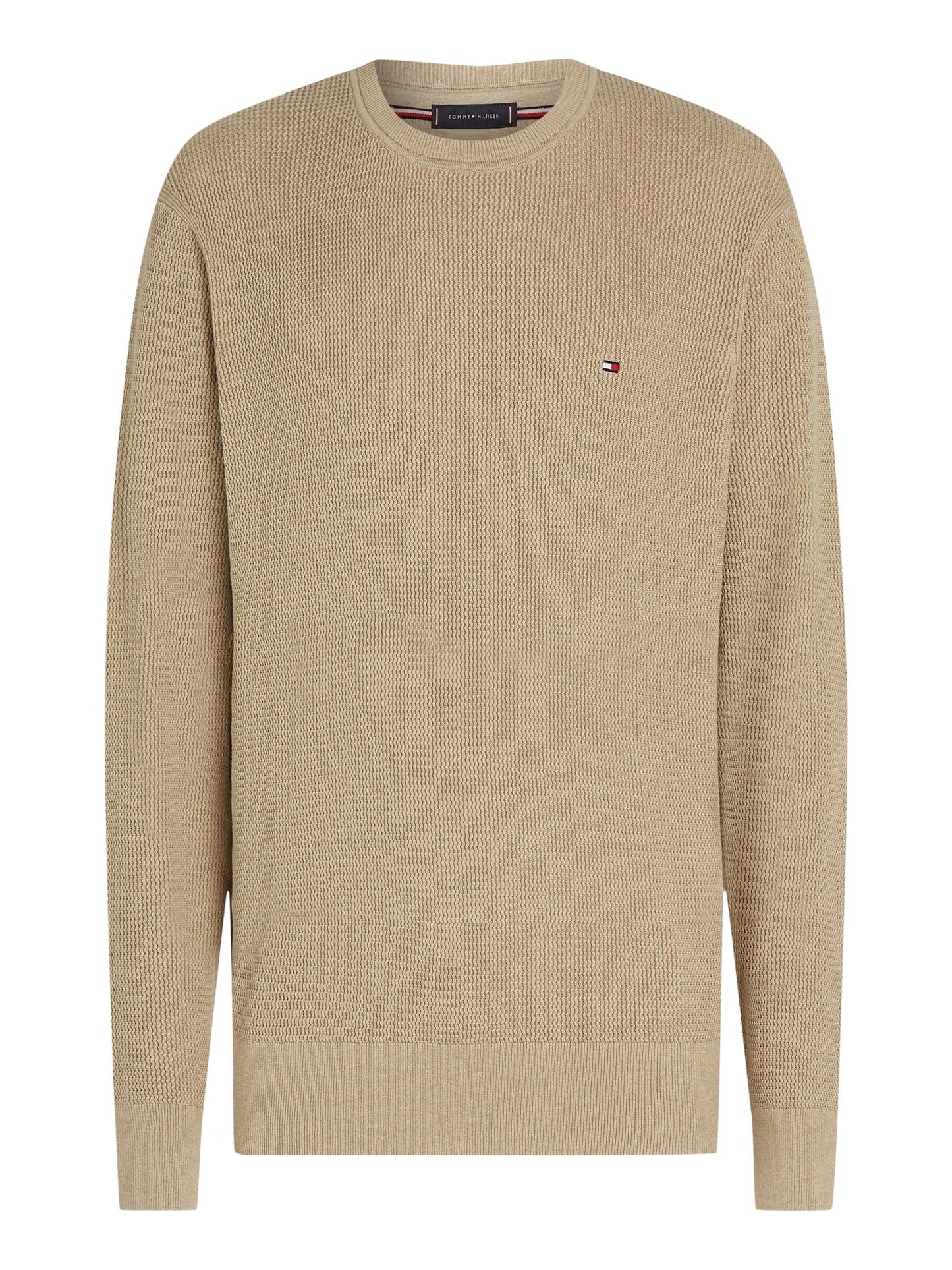 Tommy Hilfiger Structured Crew Neck Jumper - Matt O'Brien Fashions