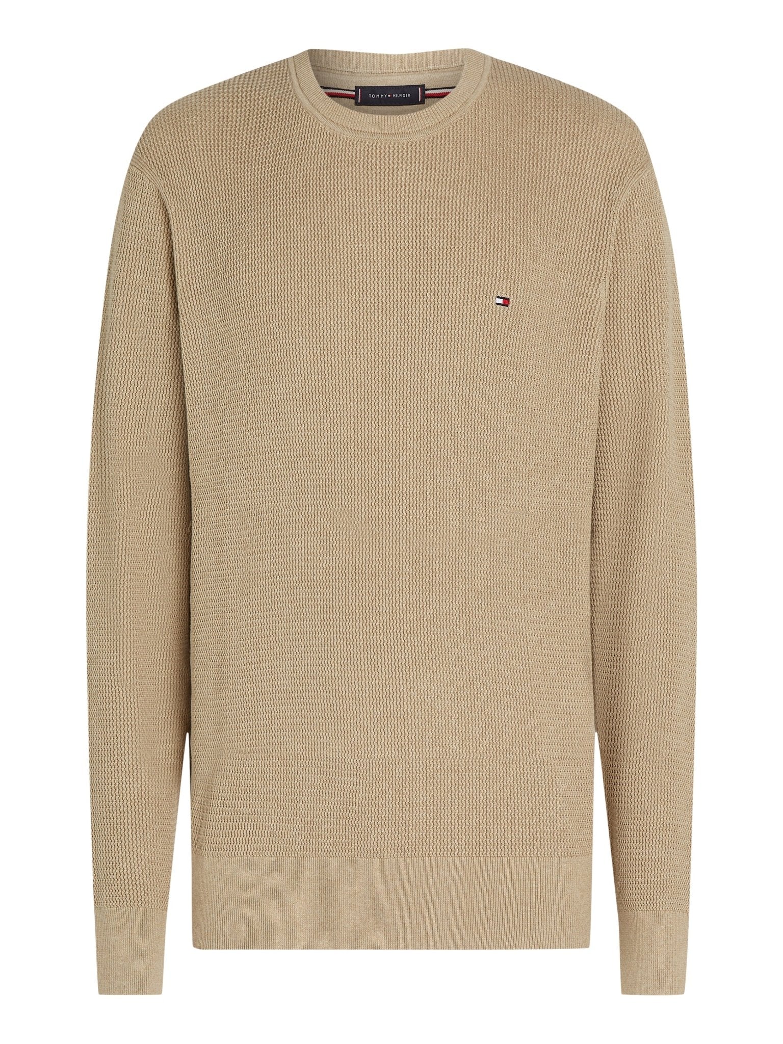 Tommy Hilfiger Structured Crew Neck Jumper - Matt O'Brien Fashions