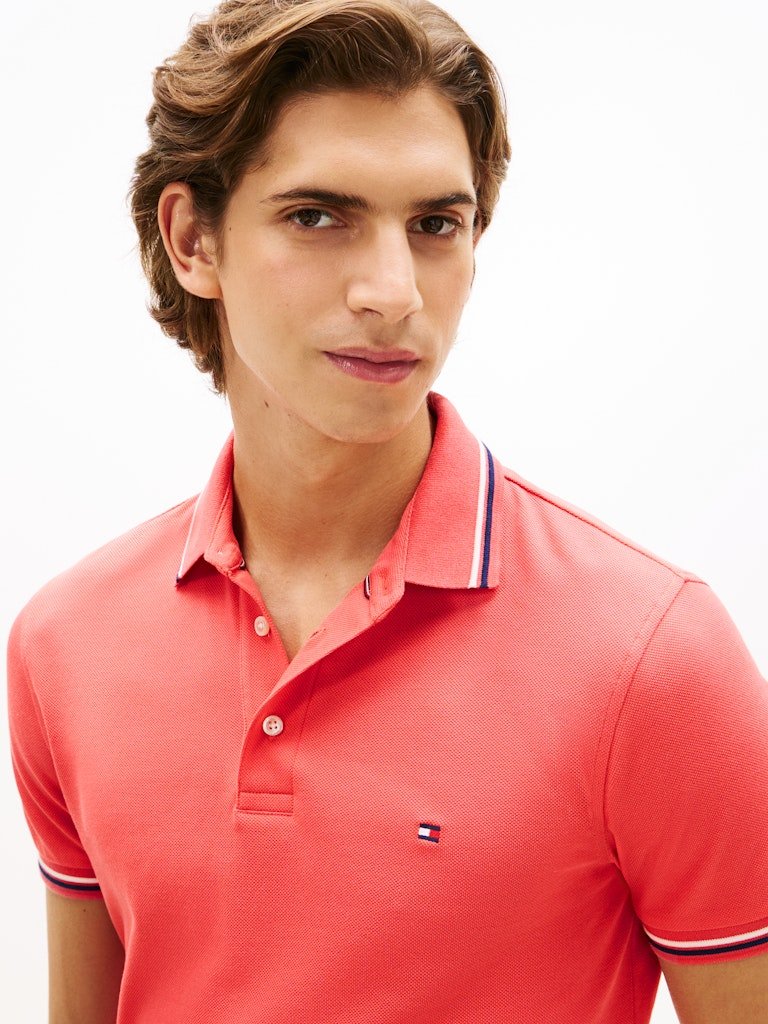Tommy Hilfiger Tipped Slim Fit Polo - Matt O'Brien Fashions