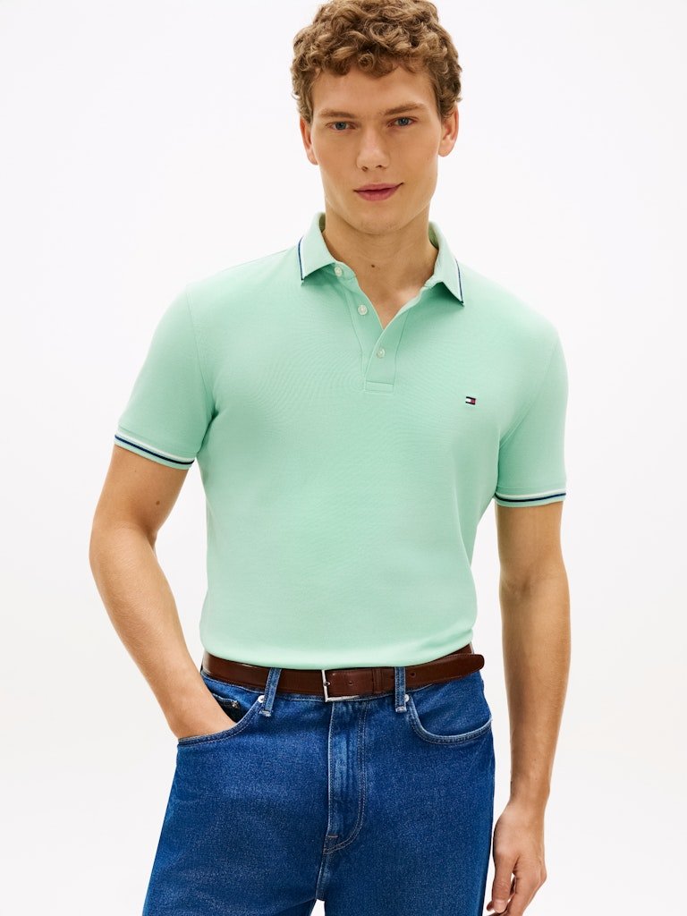 Tommy Hilfiger Tipped Slim Fit Polo - Matt O'Brien Fashions