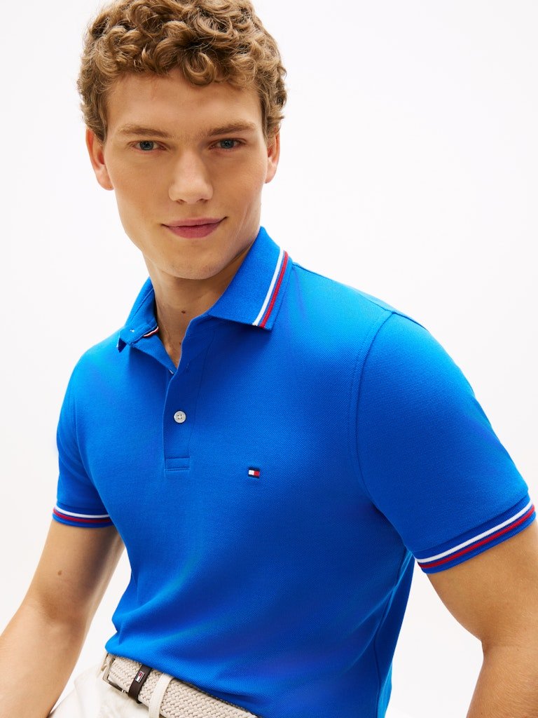 Tommy Hilfiger Tipped Slim Fit Polo - Matt O'Brien Fashions