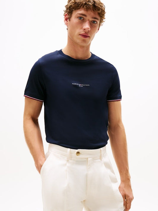 Tommy Hilfiger Tommy Logo Tipped T-Shirt - Matt O'Brien Fashions