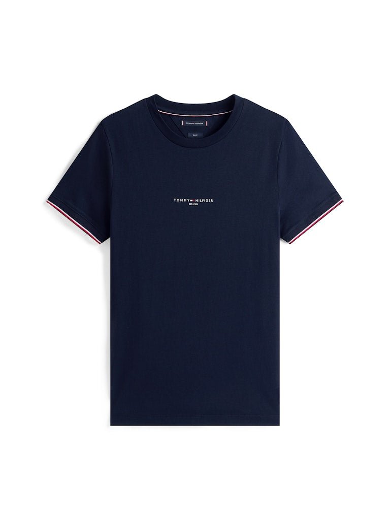 Tommy Hilfiger Tommy Logo Tipped T-Shirt - Matt O'Brien Fashions