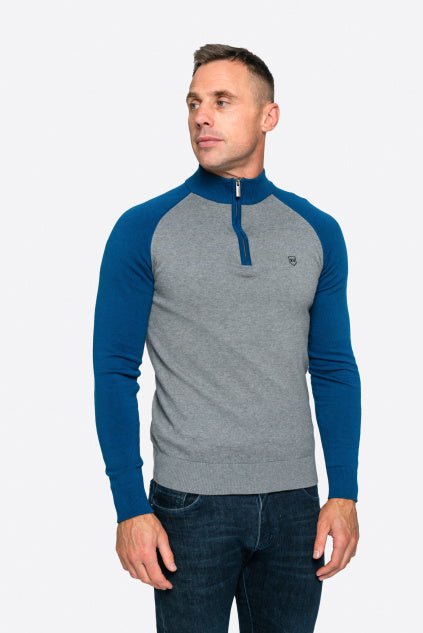 XV Kings Winterveldt Quarter Zip Jumper - Matt O'Brien Fashions